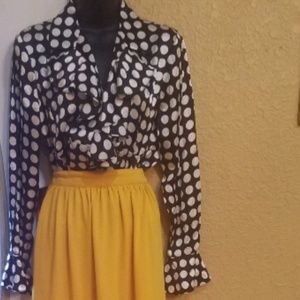 Polka dot blouse